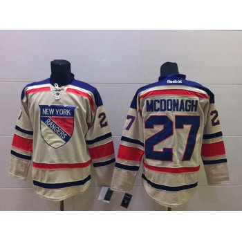 New York Rangers #27 Ryan Mcdonagh 2012 Winter Classic Cream Jersey