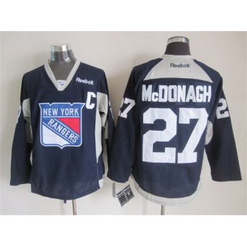 New York Rangers #27 Ryan Mcdonagh 2014 Training Navy Blue Jersey