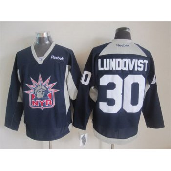 New York Rangers #30 Henrik Lundqvist 2014 NYR Training Navy Blue Jersey