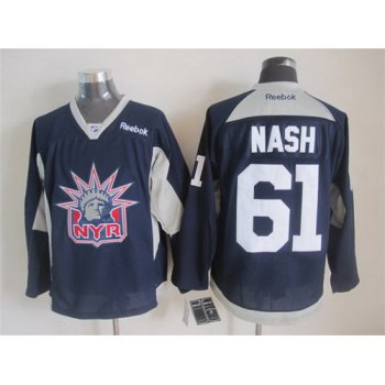 New York Rangers #61 Rick Nash 2014 NYR Training Navy Blue Jersey