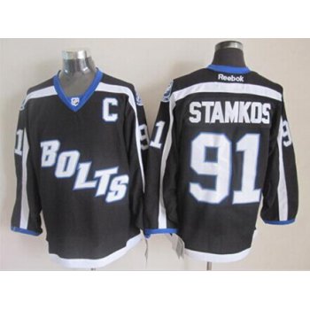 Tampa Bay Lightning #91 Steven Stamkos 2014 Training Black Jersey