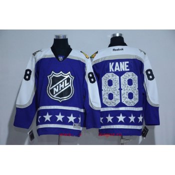 Men's Central Division Chicago Blackhawks #88 Patrick Kane Reebok Purple 2017 NHL All-Star Stitched Ice Hockey Jersey