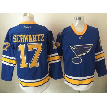 Blues 17 Jaden Schwartz Blue 2017 Winter Classic Reebok Jersey