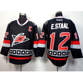 Carolina Hurricanes #12 Eric Staal Black Third Jersey