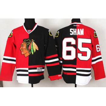 Chicago Blackhawks #65 Andrew Shaw Red/Black Two Tone Jersey