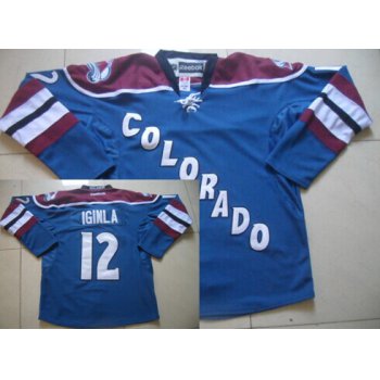 Colorado Avalanche #12 Jarome Iginla Blue Third Jersey