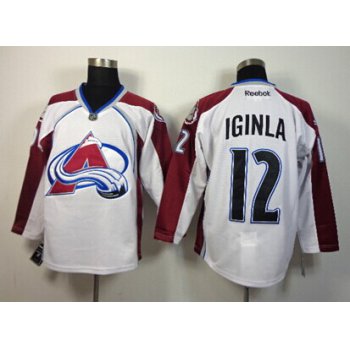 Colorado Avalanche #12 Jarome Iginla White Jersey