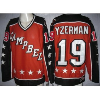 Detroit Red Wings #19 Steve Yzerman Orange All-Star Throwback CCM Jersey