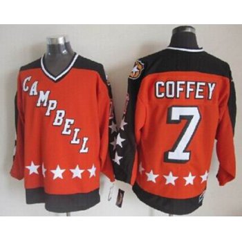 Edmonton Oilers #7 Paul Coffey Orange All-Star Throwback CCM Jersey