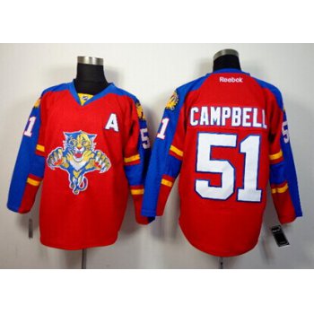 Florida Panthers #51 Brian Campbell Red Jersey