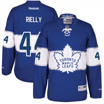 Men's Toronto Maple Leafs #44 Morgan Rielly Reebok Blue 2017 Centennial Classic Premier Player Jersey