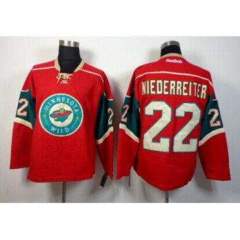 Minnesota Wild #22 Nino Niederreiter Red Jersey