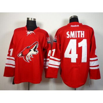 Phoenix Coyotes #41 Mike Smith Red Jersey