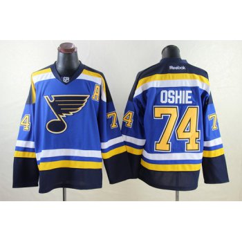 St. Louis Blues #74 T.J. Oshie 2014 Blue Jersey