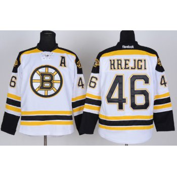 Boston Bruins #46 David Krejci White Jersey