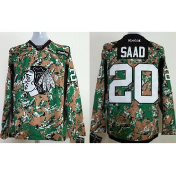 Chicago Blackhawks #20 Brandon Saad 2014 Camo Jersey