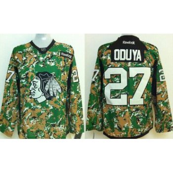 Chicago Blackhawks #27 Johnny Oduya 2014 Camo Jersey