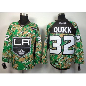 Los Angeles Kings #32 Jonathan Quick 2014 Camo Jersey