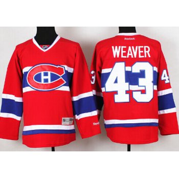 Montreal Canadiens #43 Mike Weaver Red CH Jersey