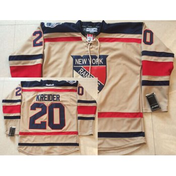 New York Rangers #20 Chris Kreider 2012 Winter Classic Cream Jersey