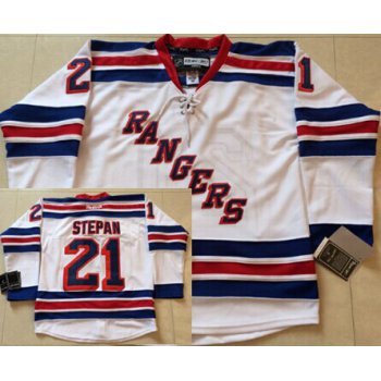 New York Rangers #21 Derek Stepan White Jersey