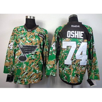 St. Louis Blues #74 T.J. Oshie 2014 Camo Jersey