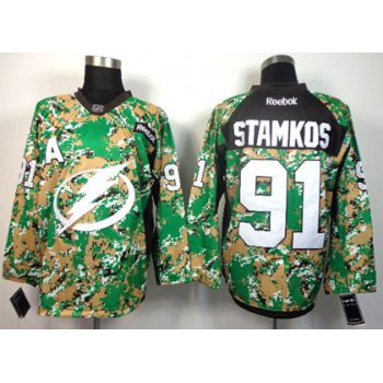 Tampa Bay Lightning #91 Steven Stamkos 2014 Camo Jersey