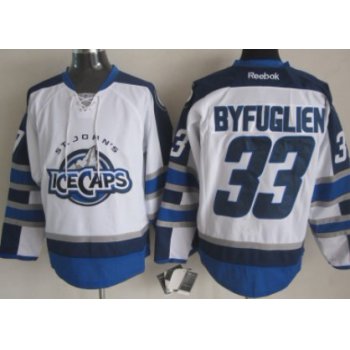 Winnipeg Jets #33 Dustin Byfuglien 2012 White Ice Caps Jersey