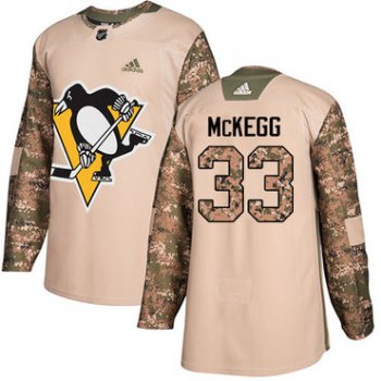 Adidas Penguins #33 Greg McKegg Camo Authentic 2017 Veterans Day Stitched NHL Jersey