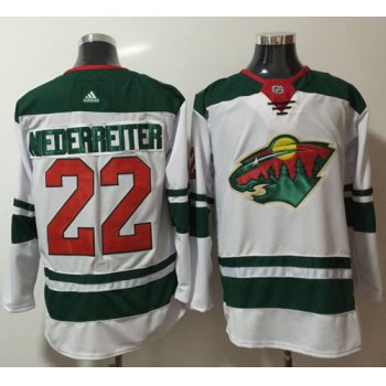 Adidas Wild #22 Nino Niederreiter White Road Authentic Stitched NHL Jersey