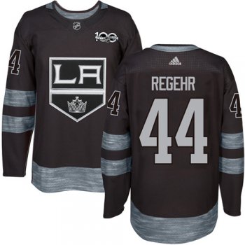 Adidas Kings #44 Robyn Regehr Black 1917-2017 100th Anniversary Stitched NHL Jersey