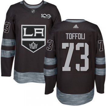 Adidas Kings #73 Tyler Toffoli Black 1917-2017 100th Anniversary Stitched NHL Jersey