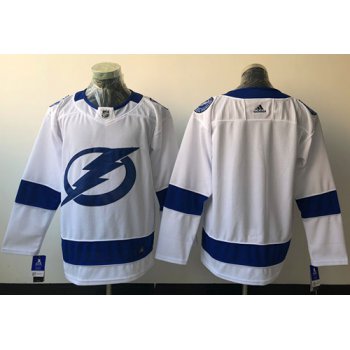 Adidas Lightning Blank White Road Authentic Stitched NHL Jersey