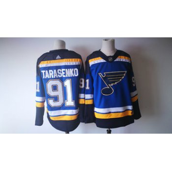 Men's St. Louis Blues #91 Vladimir Tarasenko Blue 2017-2018 Hockey Stitched NHL Jersey