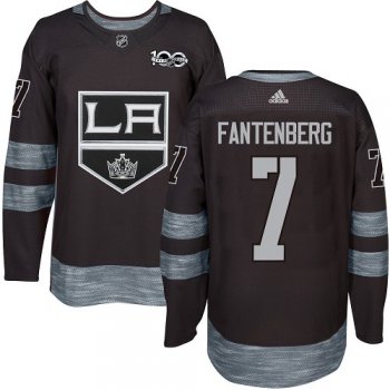 Adidas Kings #7 Oscar Fantenberg Black 1917-2017 100th Anniversary Stitched NHL Jersey