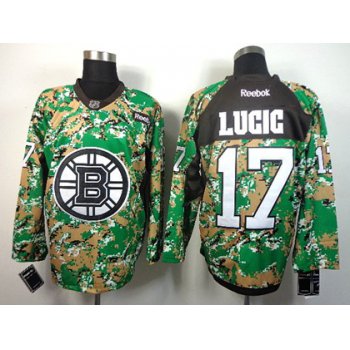 Boston Bruins #17 Milan Lucic 2014 Camo Jersey