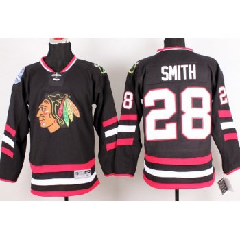 Chicago Blackhawks #28 Ben Smith 2014 Stadium Series Black Jersey