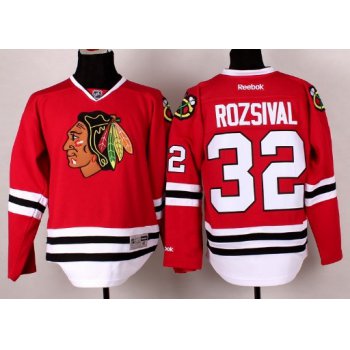 Chicago Blackhawks #32 Michal Rozsival Red Jersey