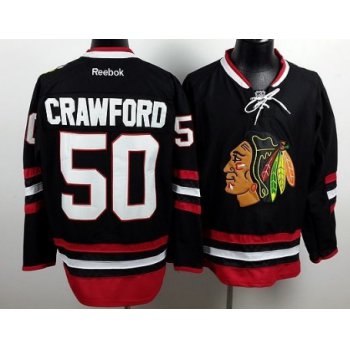 Chicago Blackhawks #50 Corey Crawford 2014 Stadium Series Black Jersey