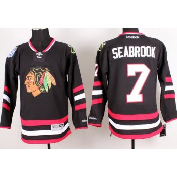 Chicago Blackhawks #7 Brent Seabrook 2014 Stadium Series Black Jersey