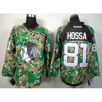 Chicago Blackhawks #81 Marian Hossa 2014 Camo Jersey