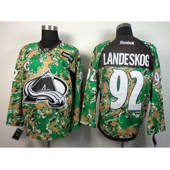 Colorado Avalanche #92 Gabriel Landeskog 2014 Camo Jersey