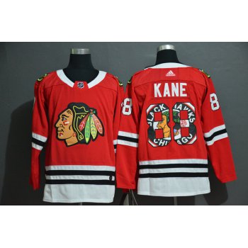 Men's Chicago Blackhawks #88 Patrick Kane NEW Red Fashion Adidas Stitched NHL Jersey