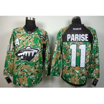 Minnesota Wild #11 Zach Parise 2014 Camo Jersey