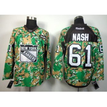 New York Rangers #61 Rick Nash 2014 Camo Jersey