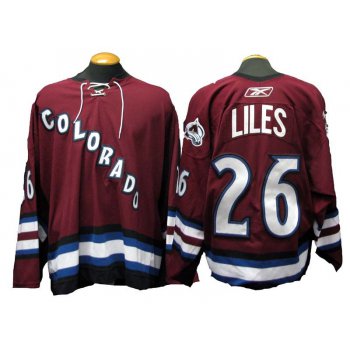 Men's Colorado Avalanche #26 John-Michael Liles Game-Used 2006-07 Alternate CCM Jersey