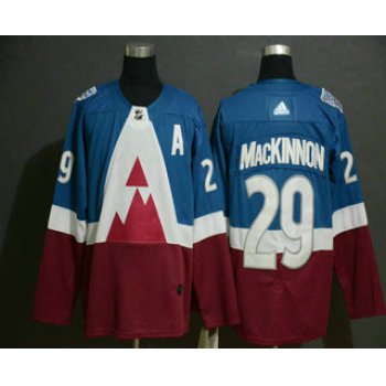 Men's Colorado Avalanche #29 Nathan MacKinnon Blue 2020 Stadium Series Adidas Stitched NHL Jersey