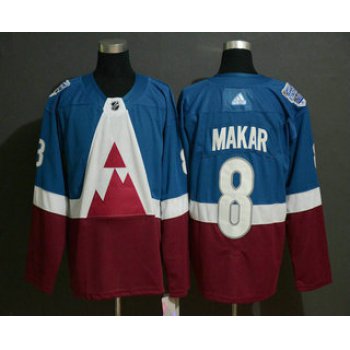 Men's Colorado Avalanche #8 Cale Makar Blue 2020 Stadium Series Adidas Stitched NHL Jersey