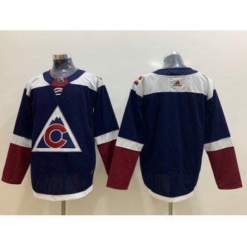 Men's Colorado Avalanche Blank Navy Alternate Adidas Jersey