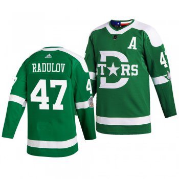 Men's Dallas Stars 47 Alexander Radulov Green 2020 Winter Classic Adidas Jersey